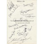 FOOTBALL AUTOGRAPHS Several items including a 5.5" X 3.5" b/w photo signed by Stanley Matthews on