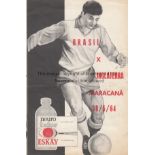 BRAZIL v ENGLAND 1964 Brazil v England Friendly played 30 May 1964 at the Maracana, Rio de