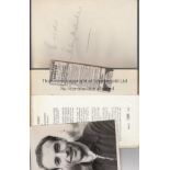 STANLEY MATTHEWS AUTOGRAPHS Two signed items. Book: Feet First, signed inside on a plane page and on