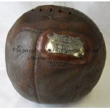 1912 MATCH BALL Leather match ball from the 1912 FA Cup Semi-Final, West Bromwich Albion v Blackburn