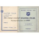 NUNHEAD 1936 and 1937 Two Nunhead FC Easter tour itineraries, 1936 and 1937, both formerly the