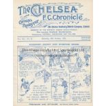 CHELSEA - STOCKPORT 24-25 Chelsea home programme v Stockport, 18/10/1924. Yet another draw, this
