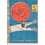 1954 WORLD CUP Official programme for Third/ Fourth place, 1954 World Cup, Uruguay v Austria, 3/7/54