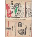 TOTTENHAM ON TOUR 60-61 Two Tottenham tour programmes for games played in Holland at the end of