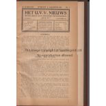 UTRECHT BOUND VOLUME 1926-1928 Bound volume containing issues of "Het U.V.V. Nieuws, the official