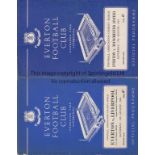 CHARITY SHIELDS Two official programmes, 1963 and 1966 Charity Shields, Everton v Manchester