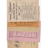 WARTIME BOXING Four programmes and one flyer for boxing events during World War 2., The four