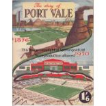 PORT VALE Booklet "The story of Port Vale 1876-1950", 36 pages , produced to celebrate the opening