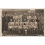 BLACKBURN ROVERS A black & white team group postcard of the Winners Of The English Cup 1929 issued