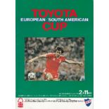 1980 TOYOTA CUP Official programme for World Club Championship , Nottingham Forest v Nacional