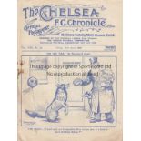 CHELSEA - WOLVES 1934-35 Chelsea home programme v Wolves, 19/4/1935, rusty staple removed, minor