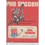 ABERDEEN v SUNDERLAND 1967 Washington Whips (Aberdeen) v Vancouver Royal Canadians (Sunderland)