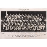 ARSENAL 49-50 Postcard sized Arsenal team group 1949-50 with players named beneath , left in an