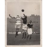 ST JOHNSTONE Ten press photographs, majority pre-war and includes match action from St Johnstone v