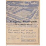 EVERTON - PRESTON 1938-39 Everton home programme v Preston, 15/4/1939. Everton were crowned