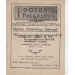 EVERTON - WEST BROM 1931-32 Everton home programme v West Brom , 25/3/1932, also covers Liverpool