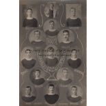 BARNSLEY A black & white portrait postcard of English Cup team 1907 issued by Irving. Generally