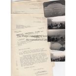 ARSENAL - BOLTON 1950 Collection of items relating to Arsenal v Bolton, 21/1/50, previously the