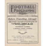 EVERTON - SHEF WED 1931-32 Everton home programme v Sheffield Wednesday, 17/10/1931, also covers