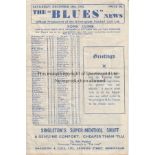 BIRMINGHAM - WOLVES 43 Birmingham City home programme v Wolves, 18/12/43, minor fold. Generally