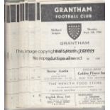 GRANTHAM 66-7 Twenty one Grantham home programmes, full set of Midland League games. One has score