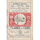 DONCASTER - FULHAM 1935-6 Doncaster Rovers home programme v Fulham, 18/4/1936, folds, creases,