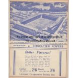 EVERTON - DONCASTER 1938-39 Everton home programme v Doncaster, 21/1/1939, FA Cup, ex bound