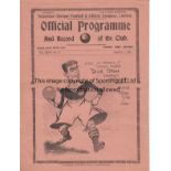 TOTTENHAM - EVERTON 1933-34 Tottenham home programme v Everton, 3/3/1934, slight fold. Good