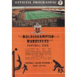 1959 CHARITY SHIELD Official programme, 1959 Charity Shield, Wolves v Nottingham Forest, 15/8/59