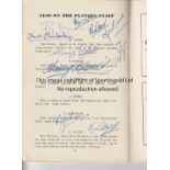 FULHAM 1949-50 Signed Fulham handbook 1949-50, approximately 40 signatures , includes manager,