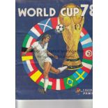 WORLD CUP 1978 PANINI Complete Panini sticker album, World Cup 78, stickers neatly laid down , no