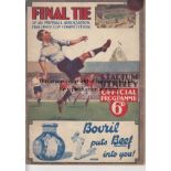 1932 CUP FINAL Official programme, 1932 Cup Final, Arsenal v Newcastle, fold, minor creases, no