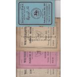 HORSERACING Four race cards: Sandown Park 20/10/1937 and Wolverhampton 17/8/1931, 8/3/1932 and 15/