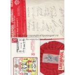 LIVERPOOL SELECTION Collection of Liverpool interest items, large colour Typhoo Tea team group card,