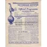 1951 CHARITY SHIELD Official programme 1951 Charity Shield, Tottenham v Newcastle, 24/9/51 at