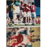 ARSENAL PRESS PHOTOGRAPHS Fifty five different Press Photographs of Arsenal action the vast majority