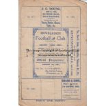 WIMBLEDON - DULWICH 1921 Four page Wimbledon home programme v Dulwich Hamlet, 1/1/1921, Amateur Cup,