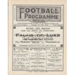 EVERTON - SOUTHAMPTON 1930-31 Everton home programme v Southampton, 20/12/1930, also covers