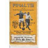 1930 CUP FINAL Official programme, 1930 Cup Final , first trophy for Arsenal who defeated