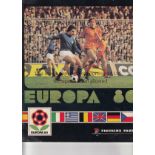 EURO 80 PANINI Complete Panini sticker album, Europa 80. All stickers neatly laid down, no