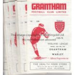 GRANTHAM 69-70 Sixteen Grantham home programmes, 69/70, all Midland League just missing the game v