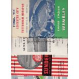 TOTTENHAM 60-61 Set of 7 FA Cup programmes covering Tottenham winning the FA Cup in 1960-61 to