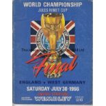 WORLD CUP FINAL 1966 Official programme ,1966 World Cup Final, England West Germany, original issue,