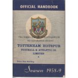 TOTTENHAM Tottenham Handbook 1958/59 signed by 41 players to include Blanchflower, Smith, Baker,