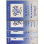 BURY 1950s Six Bury home programmes, 3 x floodlight friendlies , v Bolton 13/10/53 , v Belfast