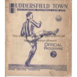 HUDDERSFIELD - YORK 1938 Huddersfield home programme v York City, 9/3/1938, Cup Sixth Round replay