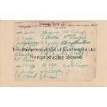 BLACKBURN 1930 Album page showing 25 Blackburn Rovers autographs circa 1929/30 including 8 of the