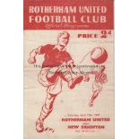 ROTHERHAM - NEW BRIGHTON 47 Rotherham home programme v New Brighton, 12/4/47, slight creasing.