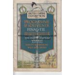 FA CUP FINAL 1923 Programme for the first Cup Final at Wembley West Ham v Bolton 28th April 1923.