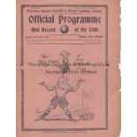 TOTTENHAM HOTSPUR Home programme v. Chesterfield 26/11/1938 which has a horizontal crease and